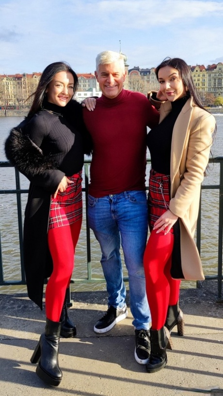 Zuzu Sweet & Lady Gang hitch up matching miniskirts in matching pantyhose 61441868