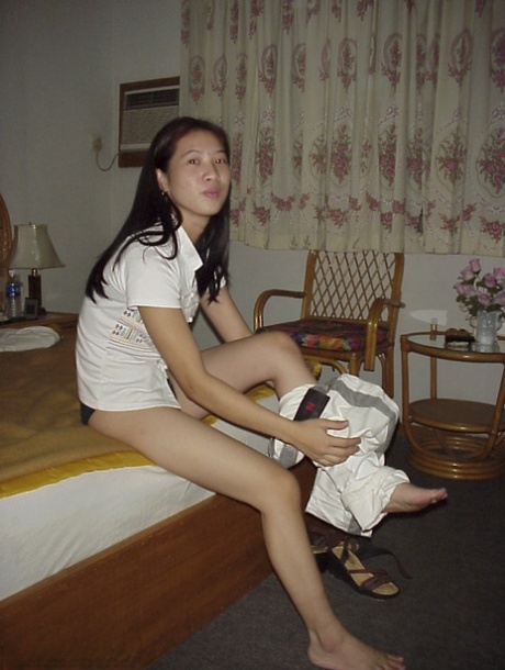 Naughty Asian babe has overly hairy snatch that she likes to caress 86778059